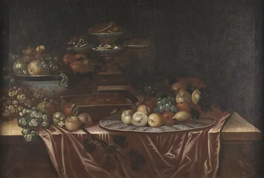 Table with Fruits and Sweets